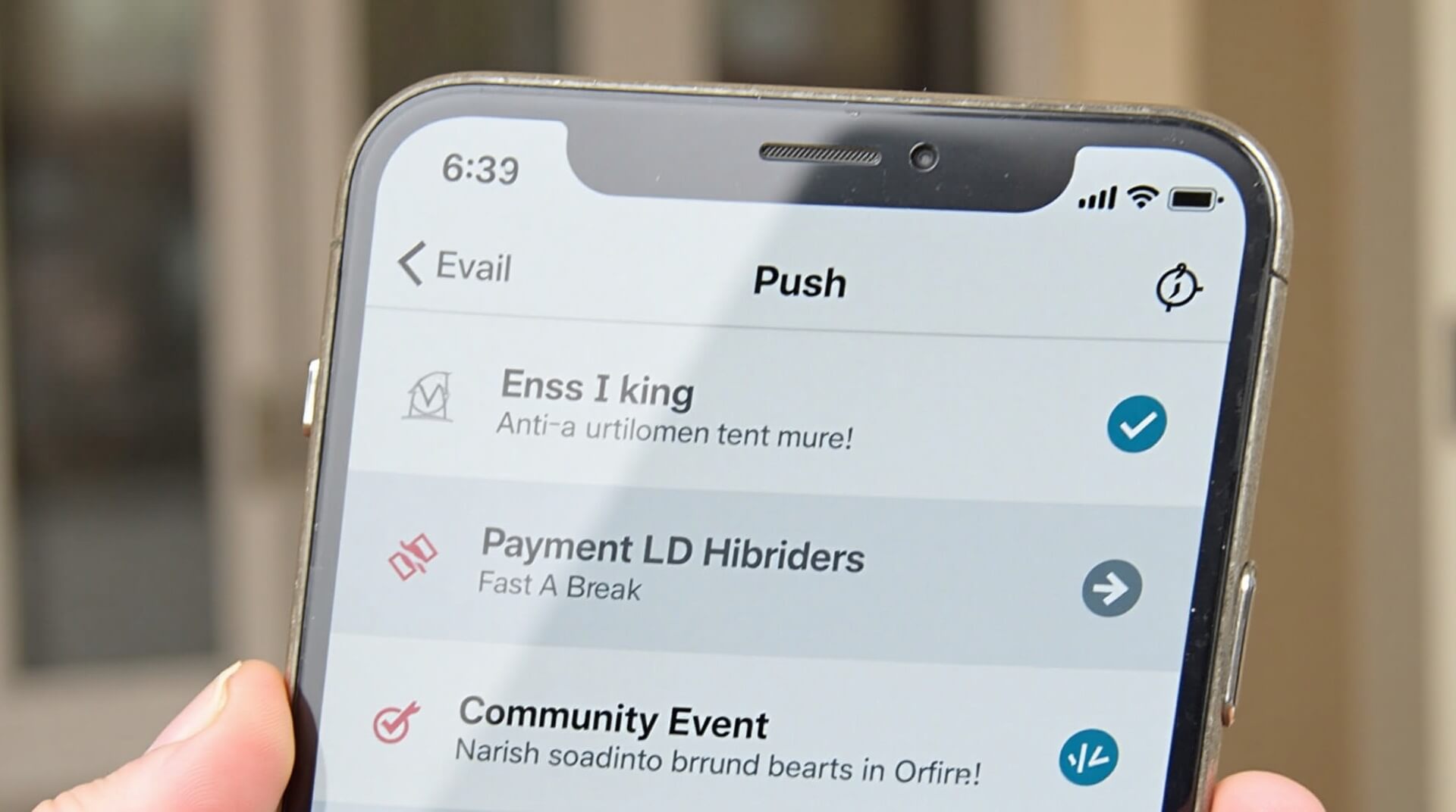 Real-time notification bell and feed